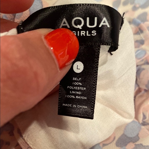 Aqua Cream and Tan Ruffled Tiered Midi Dress - Picture 13 of 13